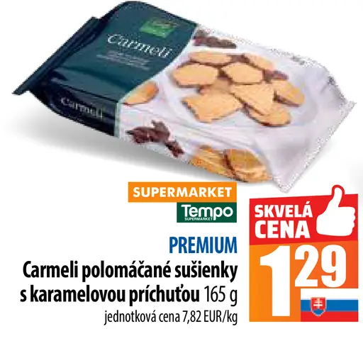 Carmeli Premium sušienky s karamelovou príchuťou