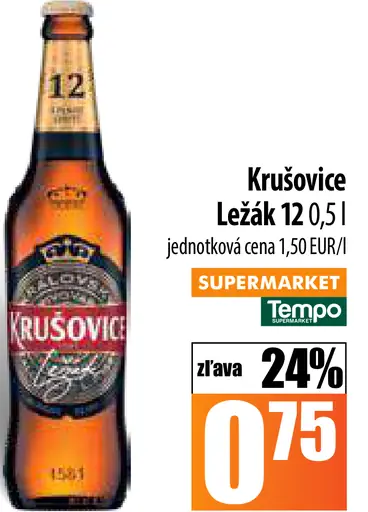 Krušovice Ležiak 12% plechovka