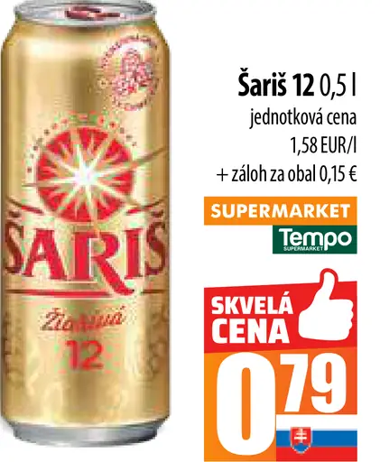 Šariš 12 plechovka
