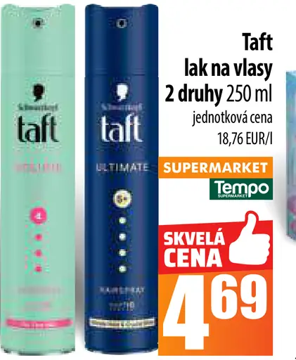 Taft lak na vlasy