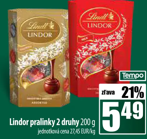 Lindor praliné