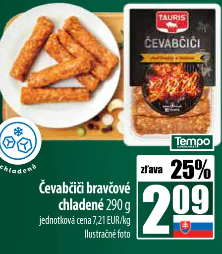 Tauris Ćevapčiči bravčové chladené