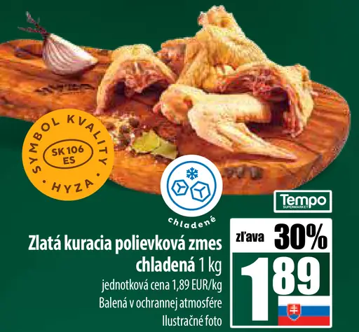Zlatá kuracia polievková zmes chladená
