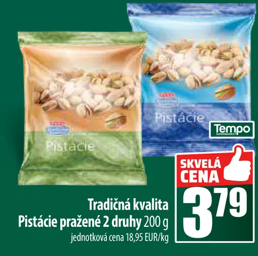 Tradičná kvalita Pistácie