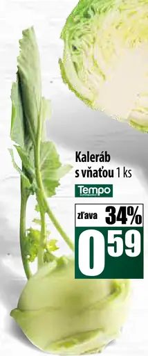Kaleráb s vňaťou