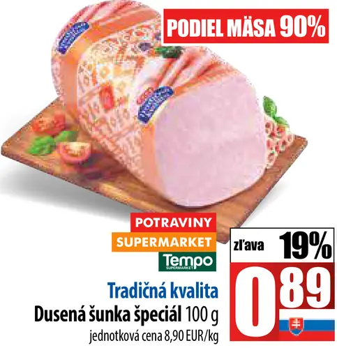 Tauris Tradičná kvalita Dusená šunka špeciál