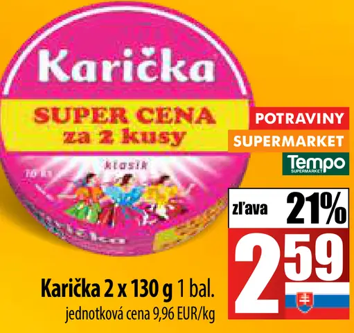 Karická 2x 130 g balenie