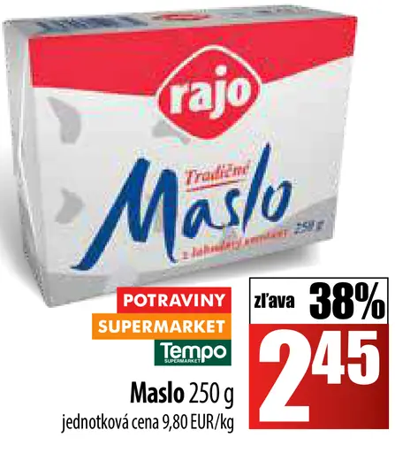 Rajo Tradičné maslo z lahodnej smotany