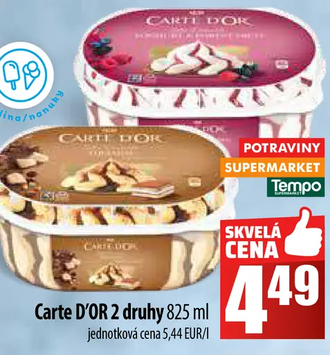 Carte D'OR 2 druhy