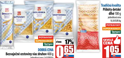 Tradičná kvalita Piškóty detské