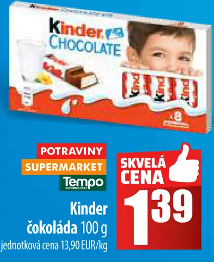 Kinder čokoláda