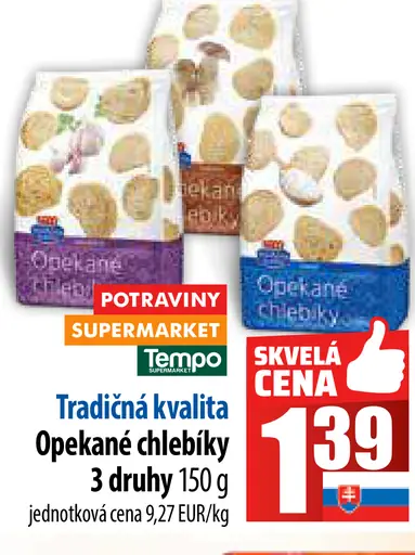 Tradičná kvalita Opekané chlebíky