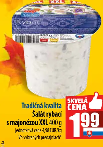 Tradičná kvalita Rybací šalát v majonéze