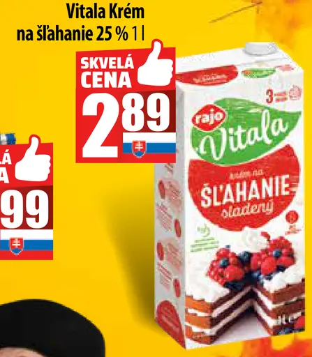 Rajo Vitala Krém na šľahanie 25%