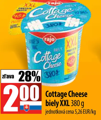 Rajo Cottage Cheese XXL biely
