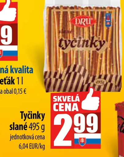 Tradičná kvalita Tyčinky slané