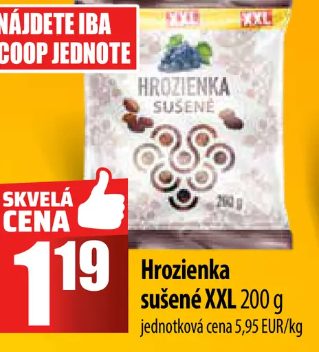 Hrozienka sušené XXL
