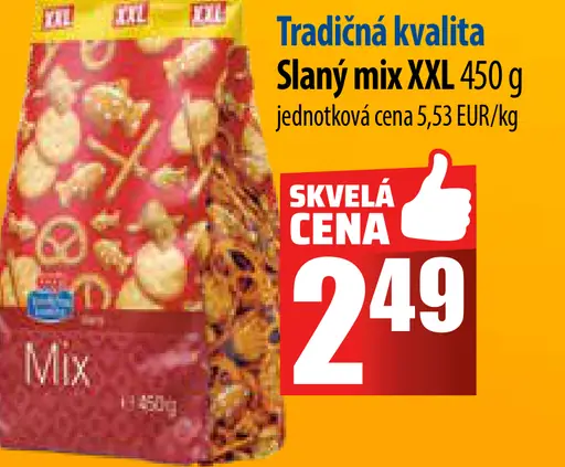 Tradícia kvalita Slaný mix XXL