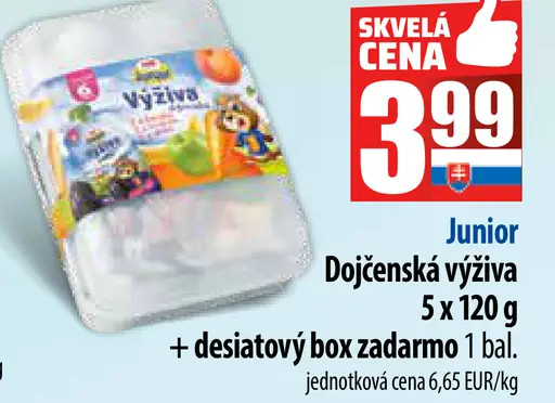 Junior Dojčenská výživa