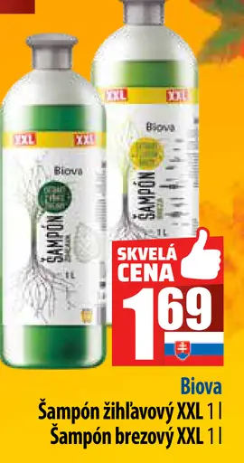 Biova Šampón žihľavový, Šampón brezový XXL