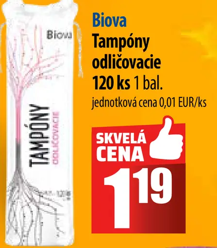 Biova Tampóny odličovacie
