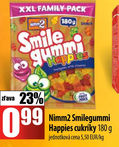 Nimm2 Smilegummi želé cukríky