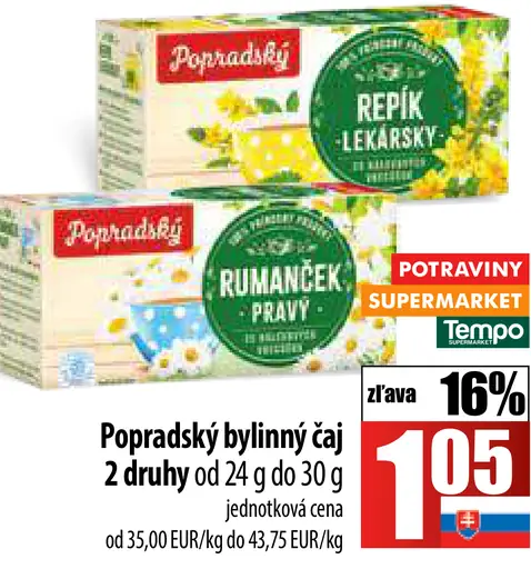 Popradský Bylinný čaj šípky