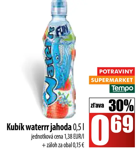 Kubík Waterr jahoda