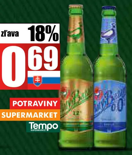 Zlatý Bažant radler 0,0 % plechovka