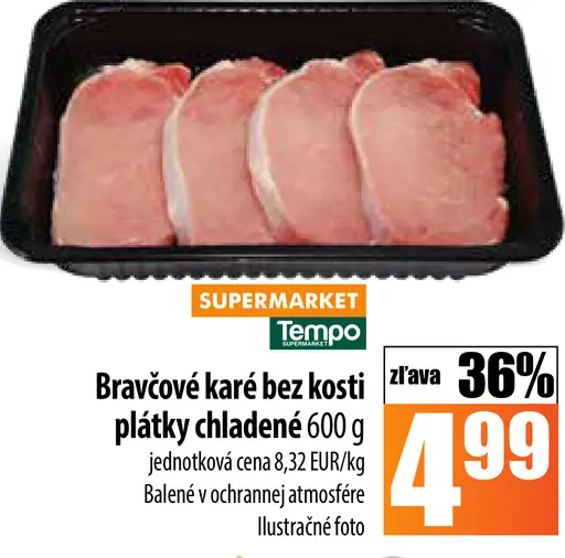 Bravčové karé bez kosti chladené