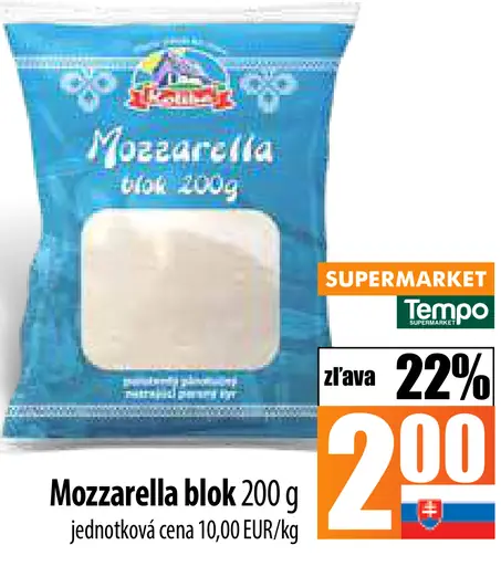 Zlaté lato Mozzarella blok