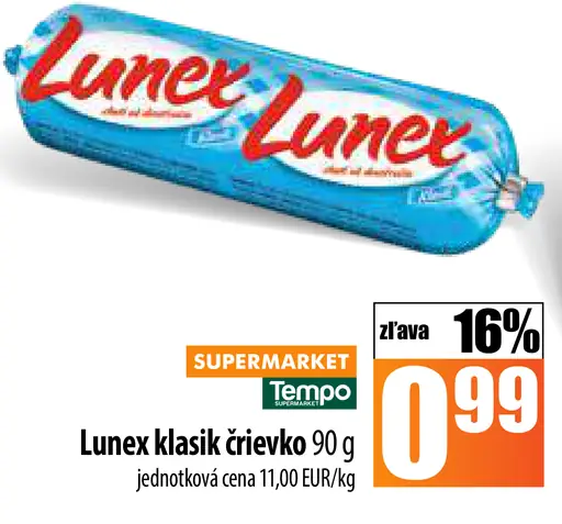 Lunex klasík črievko