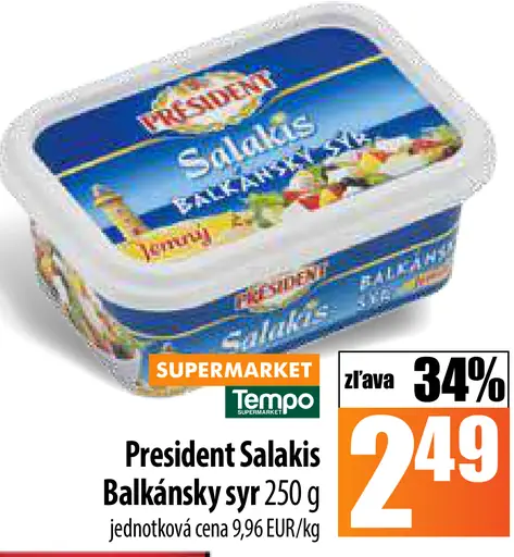 President Salakis Balkánsky syr