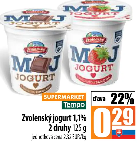 TAMI Zvolenský jogurt 1,1%