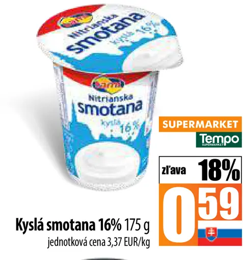 Nitrianska smotana kyslá 16%