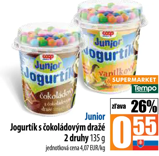 Junior Jogurtik s čokoládovým dražé