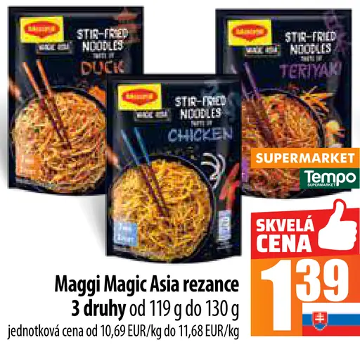 Maggi Magic Asia rezance 3 druhy