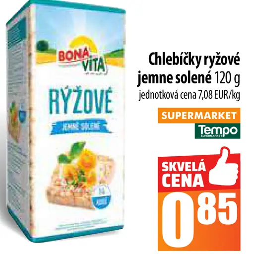 Bona Vita Chlebíčky ryžové jemne solené