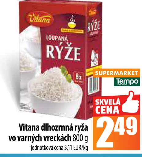 Vitana ryža vo varných vreckách