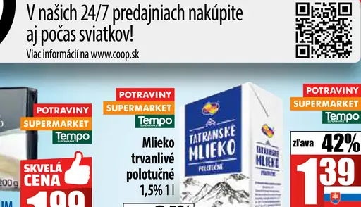 Tatran Milk Mlieko