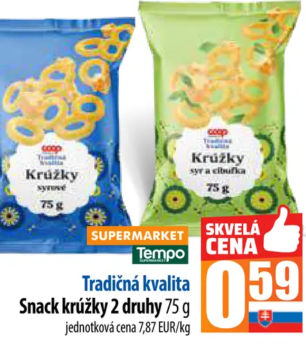 Tradičná kvalita Snack krúžky