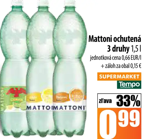 Mattoni ochutená voda