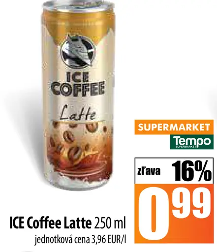 ICE Coffee Latte plechovka