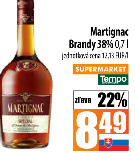 Martignac Brandy 38%