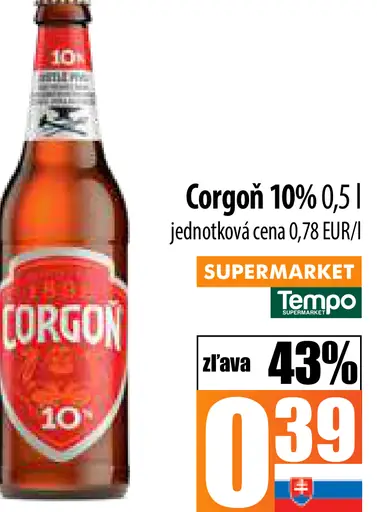 Corgoň 10% plechovka