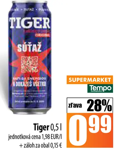 Tiger plechovka