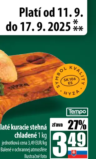 Zlaté kuracie stehná chladené