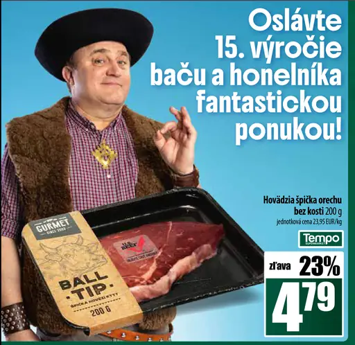 Gurmet Hovädzia špička orechu