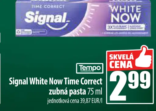Signal White Now Time Correct zubná pasta