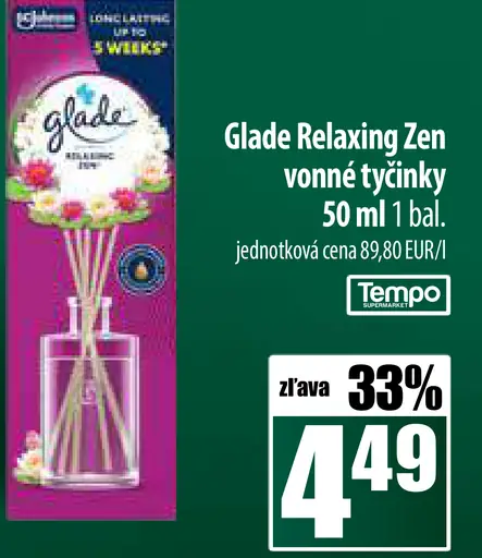 Glade Relaxing Zen vonné tyčinky